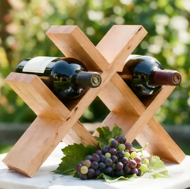 Cherry Wine Rack — 4 Bottle